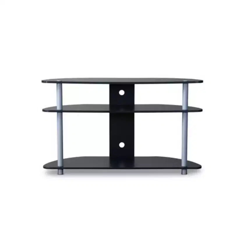 Meuble TV Orbit et Silver pour téléviseurs jusqu'à : Design contemporain, gestion des câbles, convient aux téléviseurs 40" - Baxton Studio