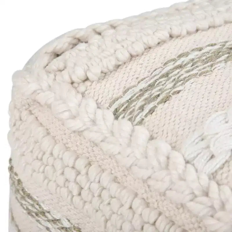Pouf Silva Carré Naturel - WyndenHall : Tissé à la main, Durable, Léger, Aucun assemblage requis, Style Bohème