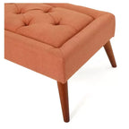 Pouf touffeté Dilwyn - Orange - Christopher Knight Home : Banc rembourré rectangulaire pour entrée