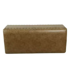 Grand banc de rangement avec garniture cloutée en similicuir marron - HomePop : Meubles d'appoint pour chambre à coucher, sièges et table basse