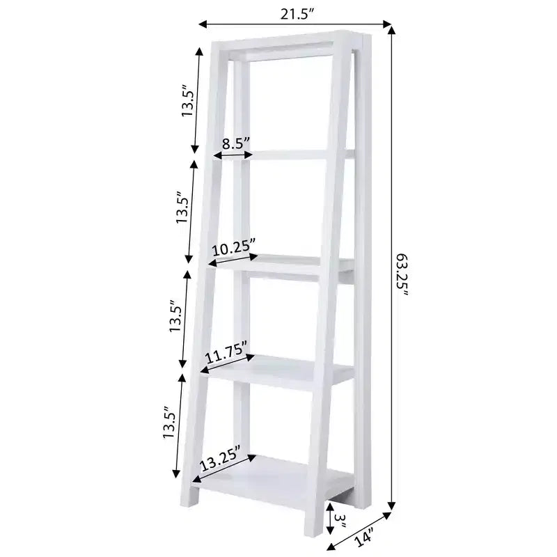 63.25" Bibliothèque Newport Lilly Blanche - Breighton Home