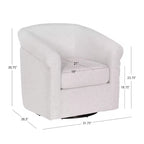Chaise pivotante Powell Monahan coloris Bone
