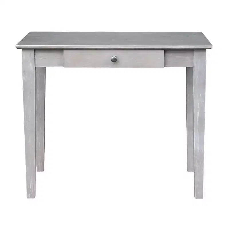 Petit bureau avec tiroir et chaise gris lavé/taupe - International Concepts