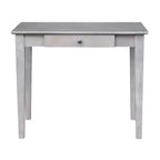 Petit bureau avec tiroir et chaise gris lavé/taupe - International Concepts