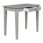 Petit bureau avec tiroir et chaise gris lavé/taupe - International Concepts