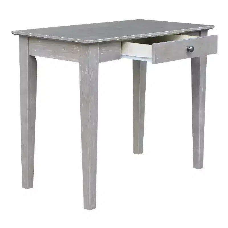 Petit bureau avec tiroir et chaise gris lavé/taupe - International Concepts