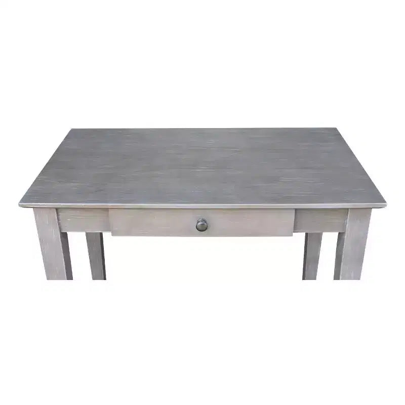 Petit bureau avec tiroir et chaise gris lavé/taupe - International Concepts