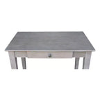 Petit bureau avec tiroir et chaise gris lavé/taupe - International Concepts