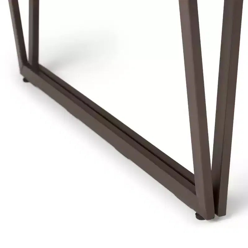 Bureau Travis 66 po en bois massif avec tiroir clavier, base en métal - WyndenHall