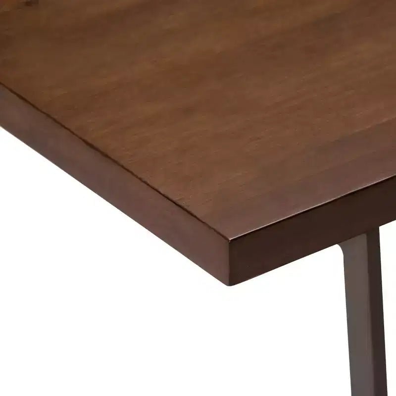 Bureau Travis 66 po en bois massif avec tiroir clavier, base en métal - WyndenHall
