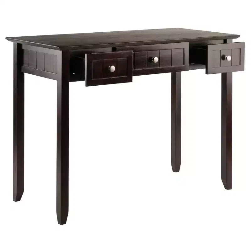 Bureau Burke Fini Café - Winsome : Moderne du milieu du siècle, Structure en bois, Sans rangement