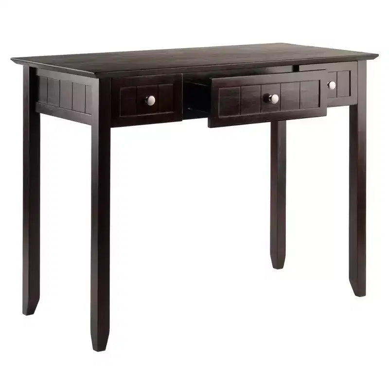 Bureau Burke Fini Café - Winsome : Moderne du milieu du siècle, Structure en bois, Sans rangement