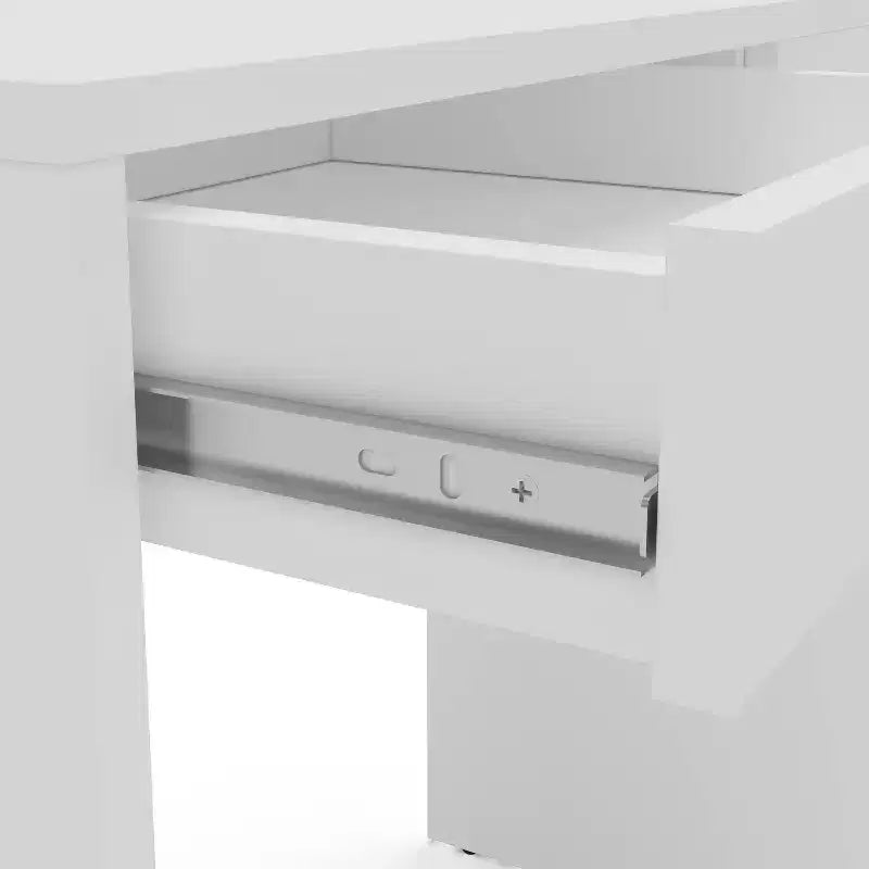 Tiroir Tijuca 2 Bureau compact pour étudiant blanc - Polifurniture : Style moderne, Design compact, Assemblage adulte