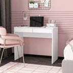 Tiroir Tijuca 2 Bureau compact pour étudiant blanc - Polifurniture : Style moderne, Design compact, Assemblage adulte