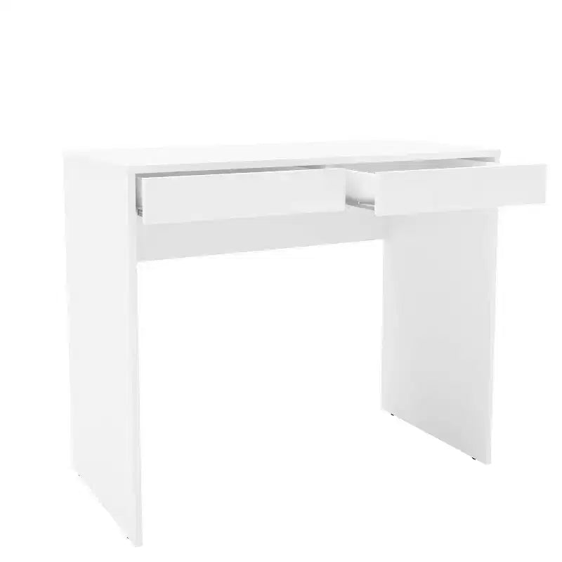 Tiroir Tijuca 2 Bureau compact pour étudiant blanc - Polifurniture : Style moderne, Design compact, Assemblage adulte