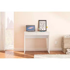 Tiroir Tijuca 2 Bureau compact pour étudiant blanc - Polifurniture : Style moderne, Design compact, Assemblage adulte