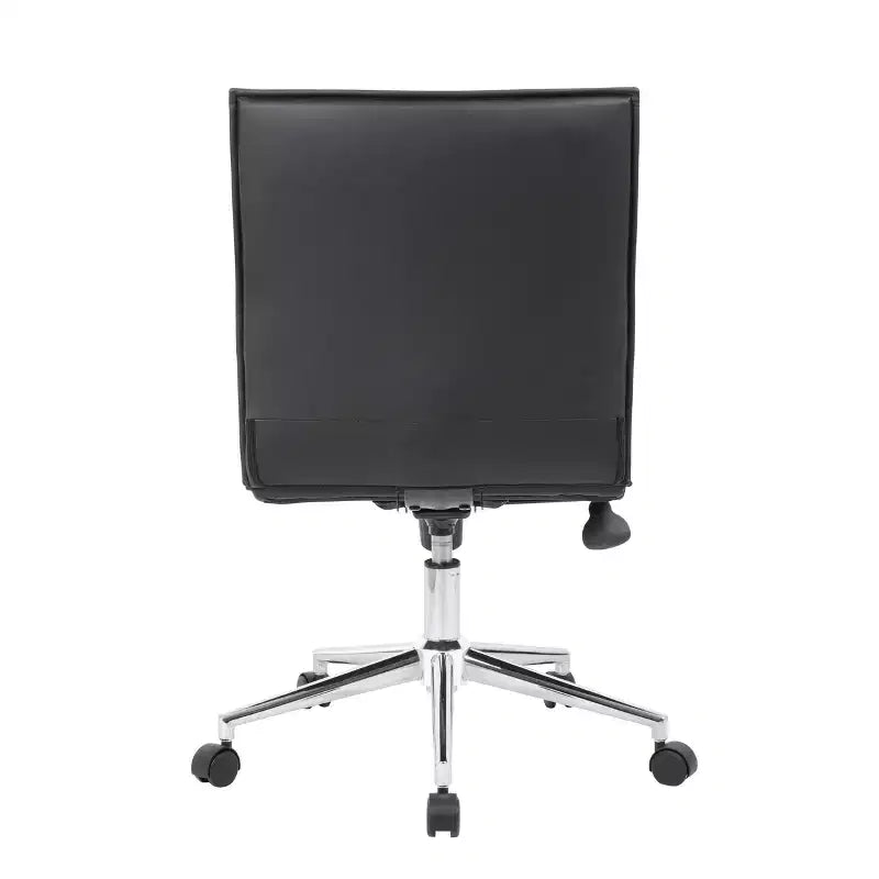 Siège de travail sans accoudoirs en vinyle noir - Boss Office Products