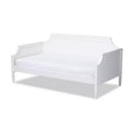 Twin Mariana Wood Daybed White - Baxton Studio: Traditional MDF & Rubberwood Frame, Painted Finish, Reinforced Support