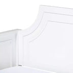 Lit de repos double Mariana Wood Blanc - Baxton Studio : Cadre traditionnel en MDF et bois d'hévéa, finition peinte, support renforcé