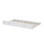 Lit gigogne simple blanc en bois finition blanche Mariana - Baxton Studio