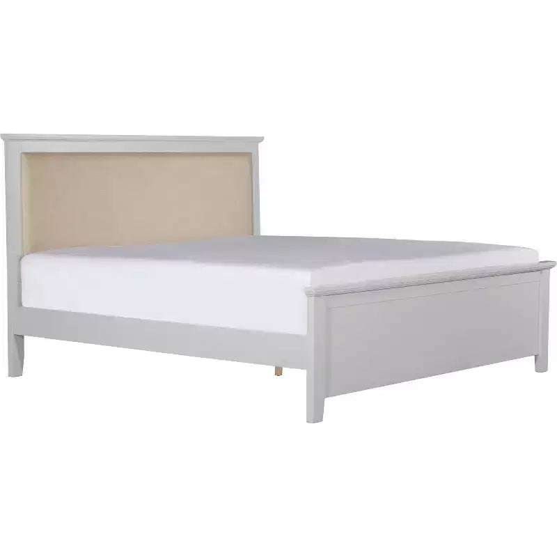 Cadre de lit plateforme en bois King Westport gris - Finch