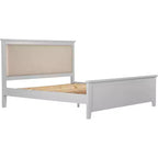 Cadre de lit plateforme en bois King Westport gris - Finch