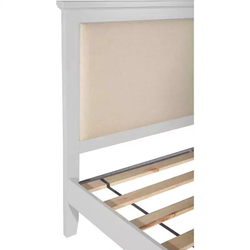 Cadre de lit plateforme en bois King Westport gris - Finch