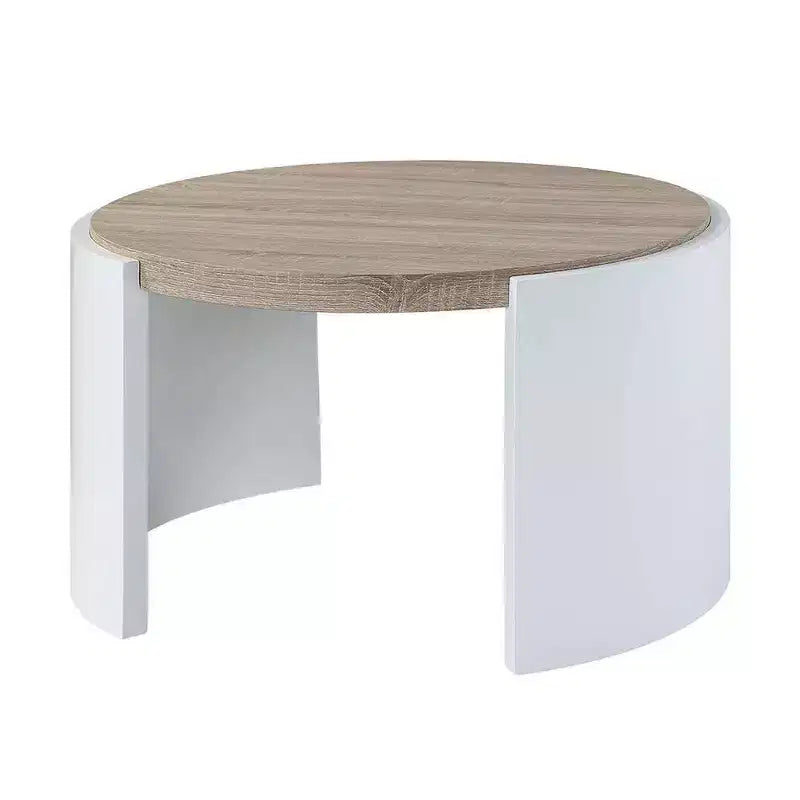 Acme Furniture Zoma Coffee Table White/Oak Finish