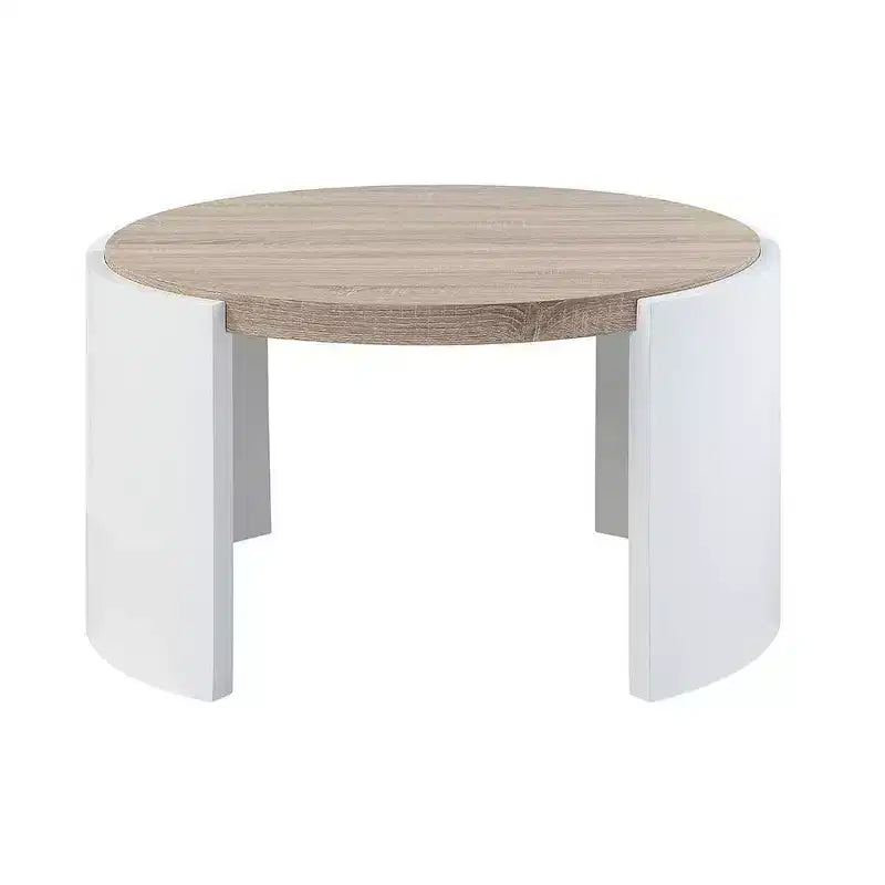 Table basse Zoma Acme Meubles Blanc/Chêne
