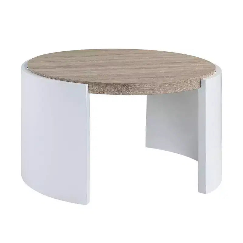 Table basse Zoma Acme Meubles Blanc/Chêne