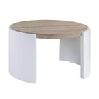 Table basse Zoma Acme Meubles Blanc/Chêne