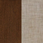 Nathan James Lot de 4 consoles Paxton avec portes, marron foncé