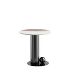 Table d'appoint en pierre frittée noire Laurel Manhattan Comfort