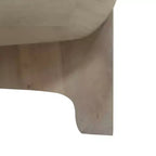 Table basse Urban Port 32" avec plateau en manguier, finition tambour blanc délavé classique