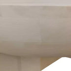 Table basse Urban Port 32" avec plateau en manguier, finition tambour blanc délavé classique