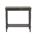 Console rectangulaire traditionnelle en bois noir - Olivia & May