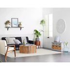 Table basse rustique en bois de récupération marron - Olivia & May