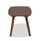 Table basse Dahlia Noyer - Baxton Studio : Design moderne du milieu du siècle, Structure en bois d'hévéa, 109,98 cm de large