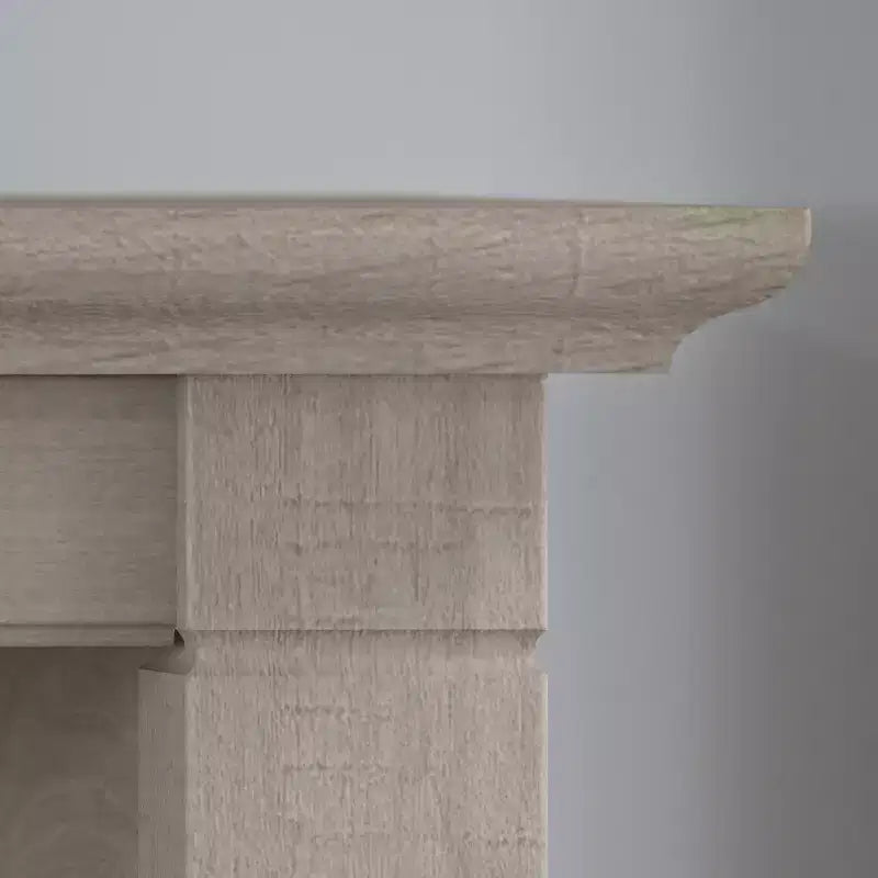 Table basse Key West avec rangement - Bush Furniture : poignées en bronze vieilli, compartiments ouverts