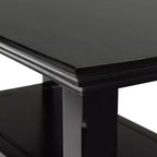 Table d'appoint étroite Halifax 35,5 cm marron hickory - WyndenHall : Tiroir, étagère ouverte, pin