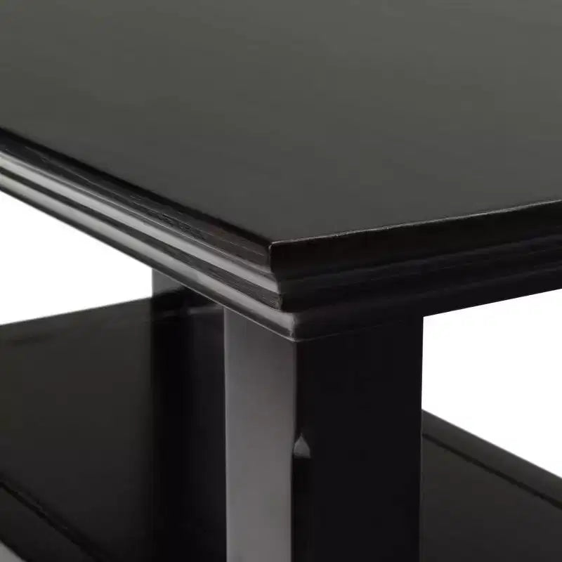 Table d'appoint étroite Halifax 35,5 cm marron hickory - WyndenHall : Tiroir, étagère ouverte, pin