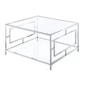 Town Square Chrome Square Coffee Table Chrome - Breighton Home