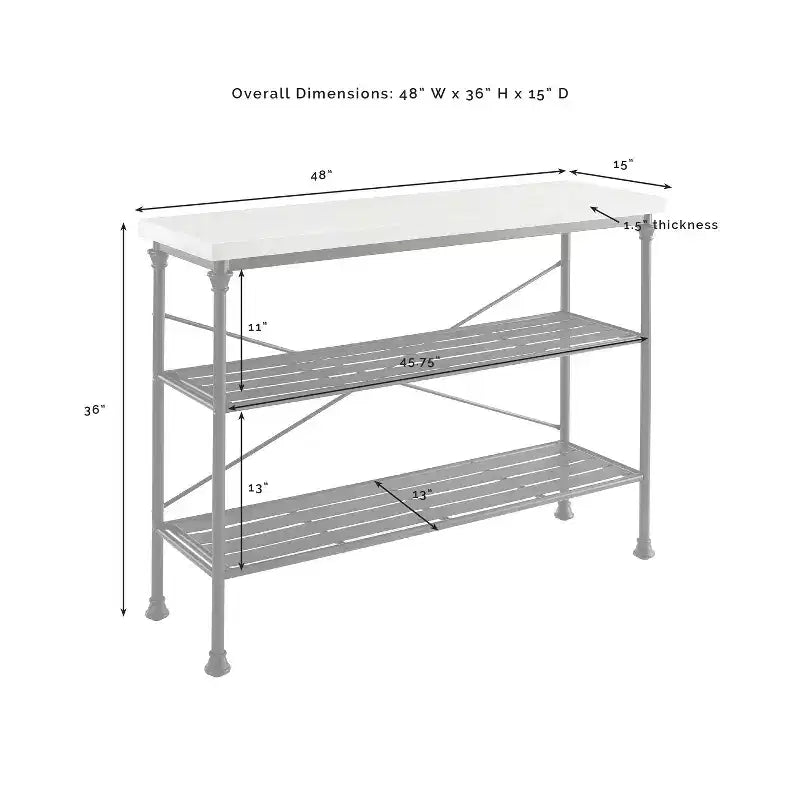 Madeleine Console Noir Mat - Crosley