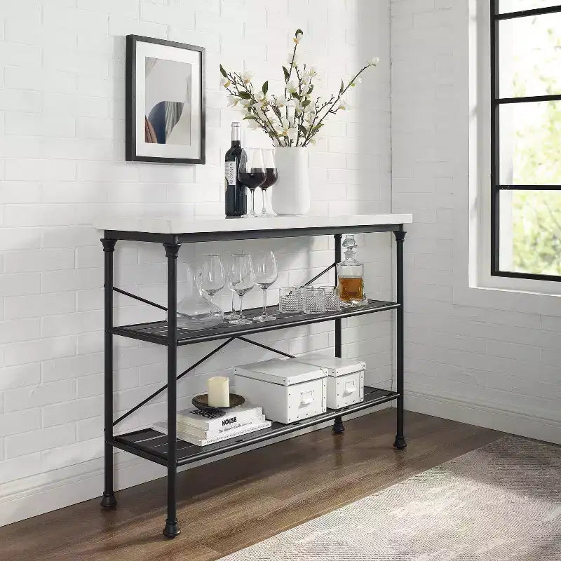 Madeleine Console Noir Mat - Crosley