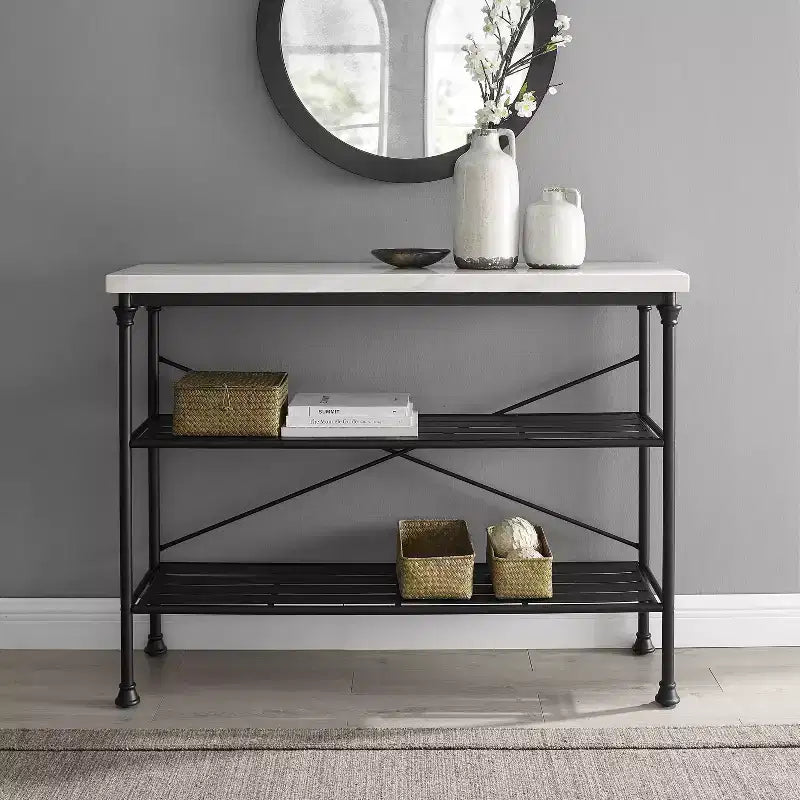 Madeleine Console Noir Mat - Crosley