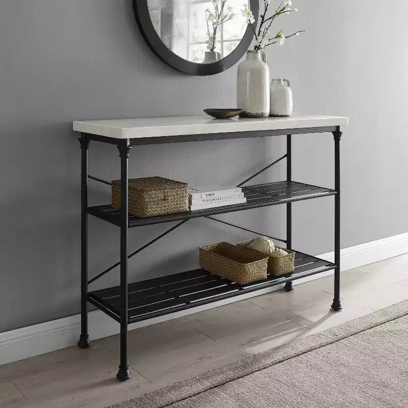 Madeleine Console Noir Mat - Crosley