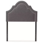 Tête de lit capitonnée en tissu moderne et contemporain Rita – Lit simple – Baxton Studio