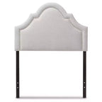 Tête de lit capitonnée en tissu moderne et contemporain Rita – Lit simple – Baxton Studio
