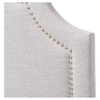 Tête de lit capitonnée en tissu moderne et contemporain Rita – Lit simple – Baxton Studio