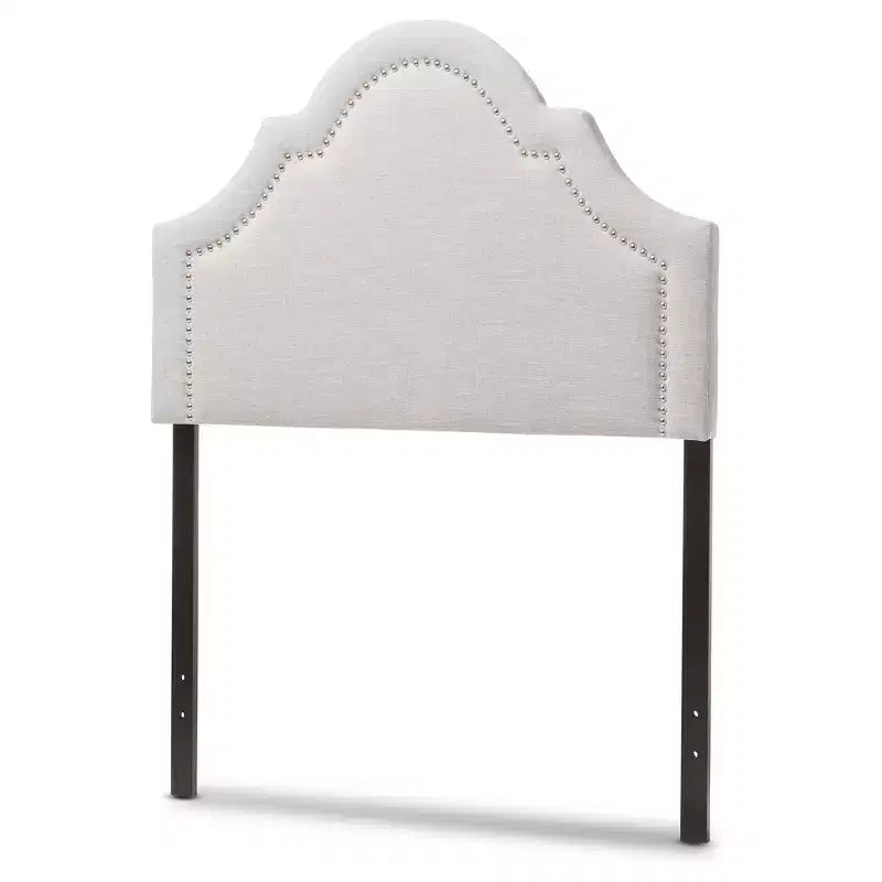 Tête de lit capitonnée en tissu moderne et contemporain Rita – Lit simple – Baxton Studio